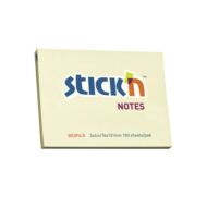 Öntapadó jegyzettömb STICK`N 76x101mm pasztell sárga 100 lap