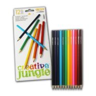 Színes ceruza CREATIVE JUNGLE hatszögletű fehér dobozos 12 db/készlet