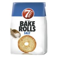 Kétszersült kenyérkarika 7DAYS Bake Rolls sós 80g