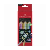 Színes ceruza FABER-CASTELL Hexagonal hatszögletű 10 db/készlet metál színek