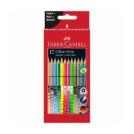 Színes ceruza FABER-CASTELL 2015 Colour Grip háromszögletű 12 db/készlet