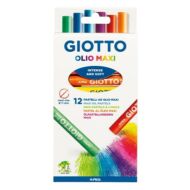Olajpasztell kréta GIOTTO Olio Maxi 11mm akasztható 12db/ készlet