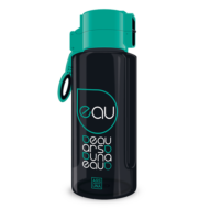 Kulacs ARS UNA műanyag BPA-mentes 650 ml fekete zöld