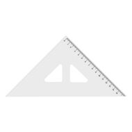 Vonalzó KOH-I-NOOR 744150 háromszög átlátszó  45°/177