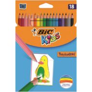 Színes ceruza BIC Kids Tropicolors hatszögletű 18 db/készlet