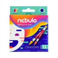 Zsírkréta NEBULO kerek hegyezett 12 színű