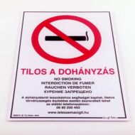 Piktogram Tilos a dohányzás 25x35 cm