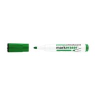 Táblamarker ICO Markeraser mágneses kupakkal törlővel zöld 1-3mm
