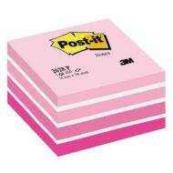 Öntapadós jegyzet 3M Post-it LP 2028P 76x76mm aquarell pink 450 lap