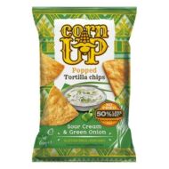 Tortilla chips CORN UP hagymás tejfölös 60g