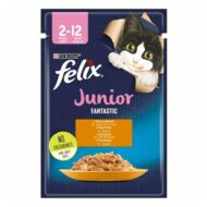 Állateledel alutasakos FELIX Fantastic Junior macskáknak csirke 85g
