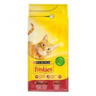 Állateledel száraz PURINA Friskies macskáknak hússal, májjal és zöldséggel 1,7kg