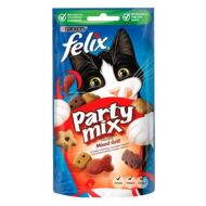 Állateledel jutalomfalat FELIX Party Mix Mixed Grill macskáknak 60g