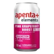Ásványvíz szénsavmentes APENTA+ Elements Pink Grapefruit Boost 0,33L