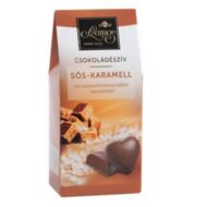 Csokoládé SZAMOS Csokoládészív sós karamell sátordoboz 110g