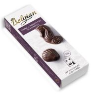Csokoládé BELGIAN Seashells Dark tengergyümölcse étcsokoládés desszert 60g