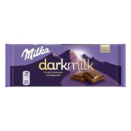 Csokoládé MILKA Darkmilk étcsokoládés-tejcsokoládés 85g