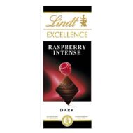 Csokoládé LINDT Excellence Raspberry málnás étcsokoládé 100g