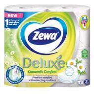 Toalettpapír ZEWA Deluxe 3 rétegű 4 tekercses Camomile Comfort
