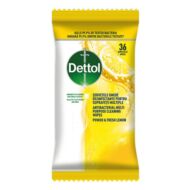 Fertőtlenítő törlőkendő DETTOL Power&Fresh citrom és lime 36 darab/csomag