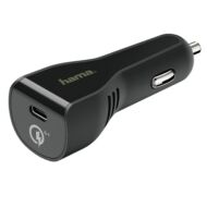 Autós töltő HAMA USB-C 3A Qualcomm QC 4.0 19,5W