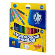 Színes ceruza ASTRA akvarell 24 színű ajándék ecsettel