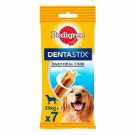 Állateledel jutalomfalat PEDIGREE Denta Stix Daily Oral Care nagytestű kutyáknak 7 darab/csomag