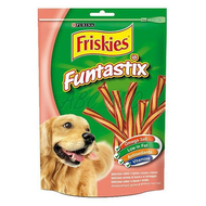 Állateledel jutalomfalat PURINA Friskies Funtastix kutyáknak bacon-sajt 175g