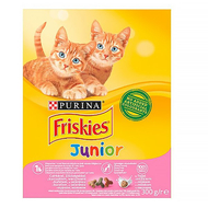 Állateledel száraz PURINA Friskies Junior macskáknak csirkével, zöldségkkel és tejjel 300g