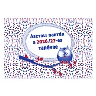 Asztali naptár tanévhez igazodó REALSYSTEM álló 2026-2027