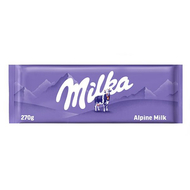 Csokoládé MILKA Alpesi tejcsokoládés 270g