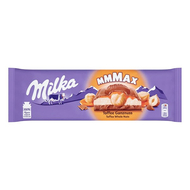 Csokoládé MILKA MMMax Toffee Karamellás-Egészmogyorós 300g