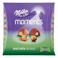 Csokoládé MILKA Moments Nut mix egészmogyorós 169g