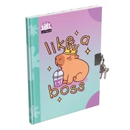 Emlékkönyv LIZZYSULI A/5 keményfedeles Lollipop Capybara
