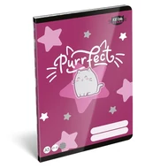 Füzet kockás LIZZYSULI A/5 32 lapos 27-32 Kittok Stars Purrfect