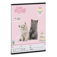 Füzet vonalas ARS UNA A/5 32 lapos 12-32 3.osztályos Cute Animals-Tea Party