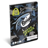 Füzet vonalas LIZZYSULI A/5 32 lapos 14-32 1.osztályos  Shark Attack