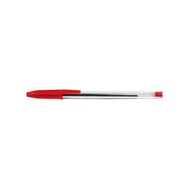 Golyóstoll eldobható kupakos 0,7mm piros