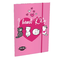 Gumis mappa LIZZY CARD A/4 Kittok Heart Kitty