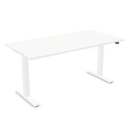 Íróasztal NOWYSTYL elektromosan állítható magasságú 1600x800 mm fehér T-lábas fehér