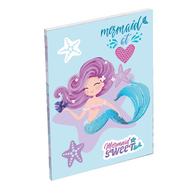 Notesz LIZZY CARD A/7 papírfedeles Mermaid Sweet