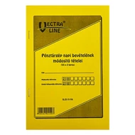 Nyomtatvány pénztárgép napi bevételeinek módosító tételei VECTRALINE A/5 álló 25x2 lapos