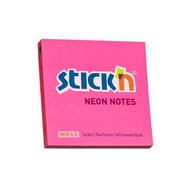 Öntapadós jegyzettömb STICK`N 76x76mm neon pink 100 lap