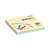 Öntapadó jegyzettömb STICK`N 76x76mm pasztell magic pad 100 lap