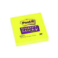 Öntapadós jegyzettömb 3M Post-it 76x76mm Super Sticky 12x90 lap