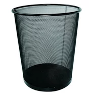 Papírkosár fémhálós fekete 17L