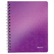 Spirálfüzet vonalas LEITZ Wow A/5 80 lapos lila