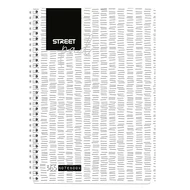 Spirálfüzet kockás STREET Pad A/4 100 lapos fehér