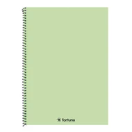 Spirálfüzet kockás FORTUNA Monocolor A/4 70 lapos pasztell zöld