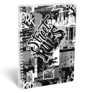Spirálfüzet vonalas LIZZYSULI A/4 70 lapos Street Rules